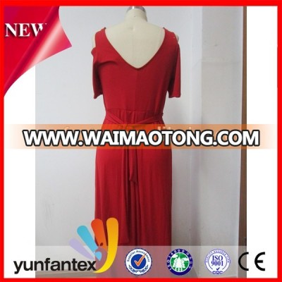 Newest Brazil chinese red dress for women Yunfantex